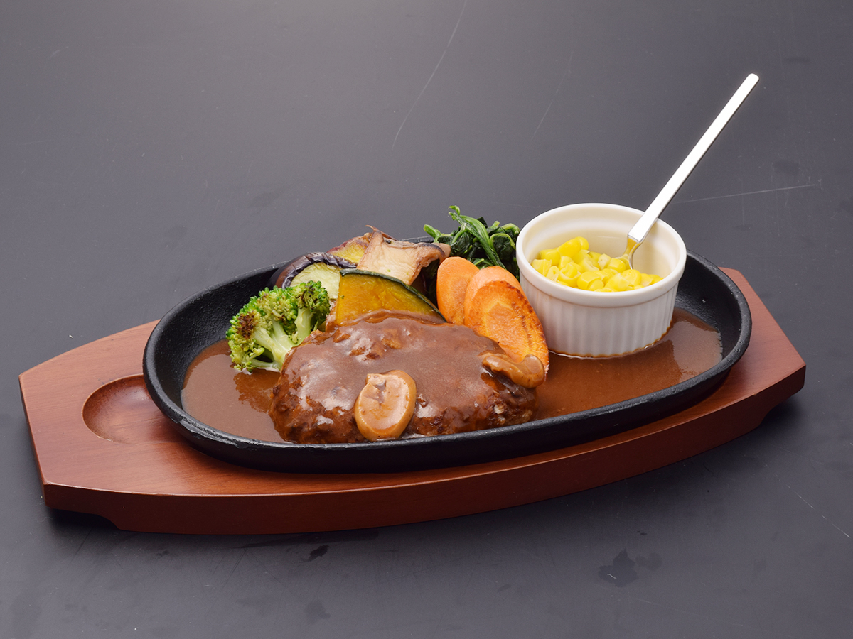 野菜グリルハンバーグ